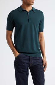 John Smedley Roth Solid Sweater Polo