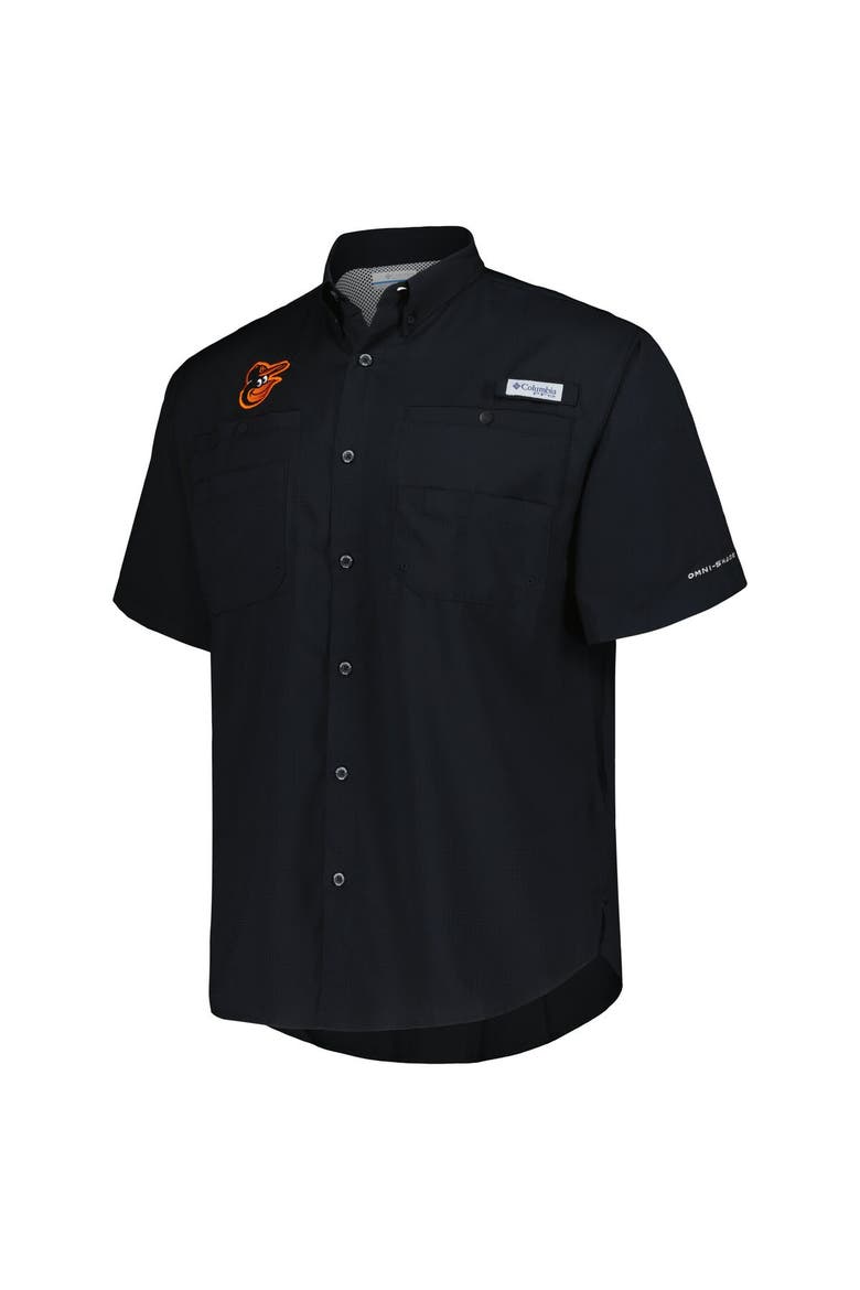 Men's Columbia Black Baltimore Orioles Tamiami Omni-Shade Button-Down Shirt, Alternate, color, Black