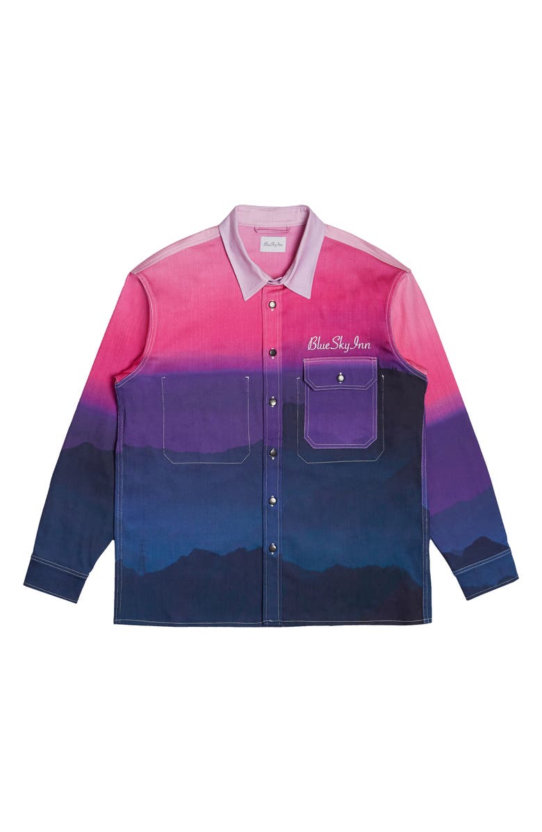 Blue Sky Inn Sunset Shirt Jacket, Main, color, 
