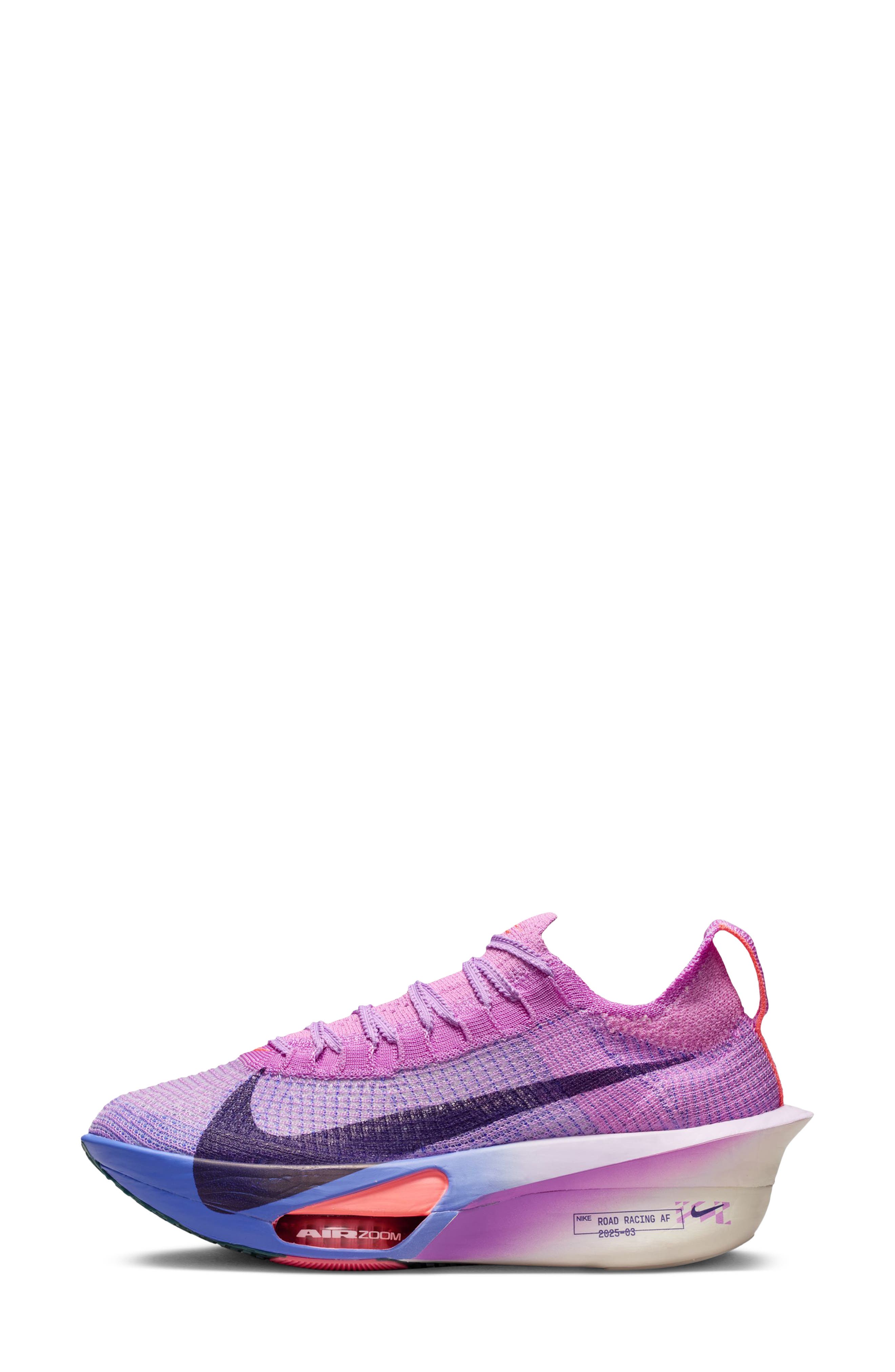 Nike Alphafly 3 Racing Shoe, Alternate, color, 500 Fsglow/Prpldy