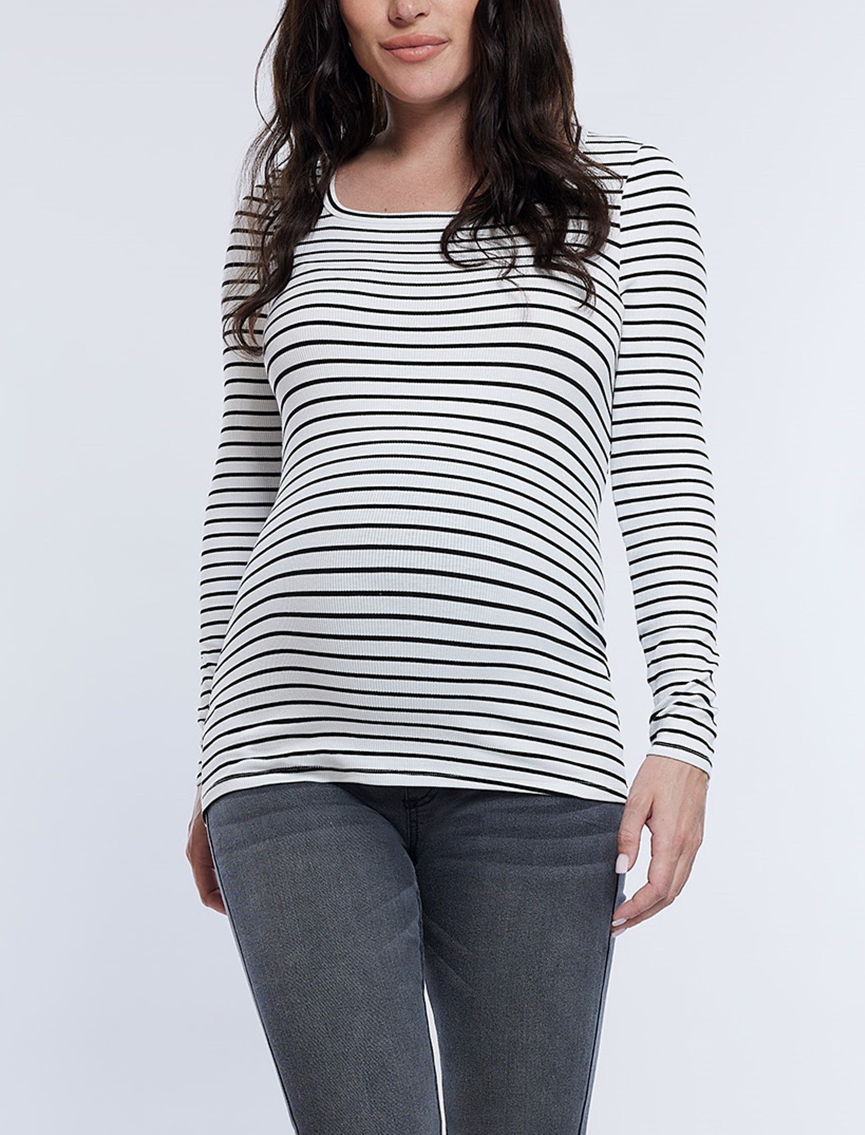 White/Black Stripe