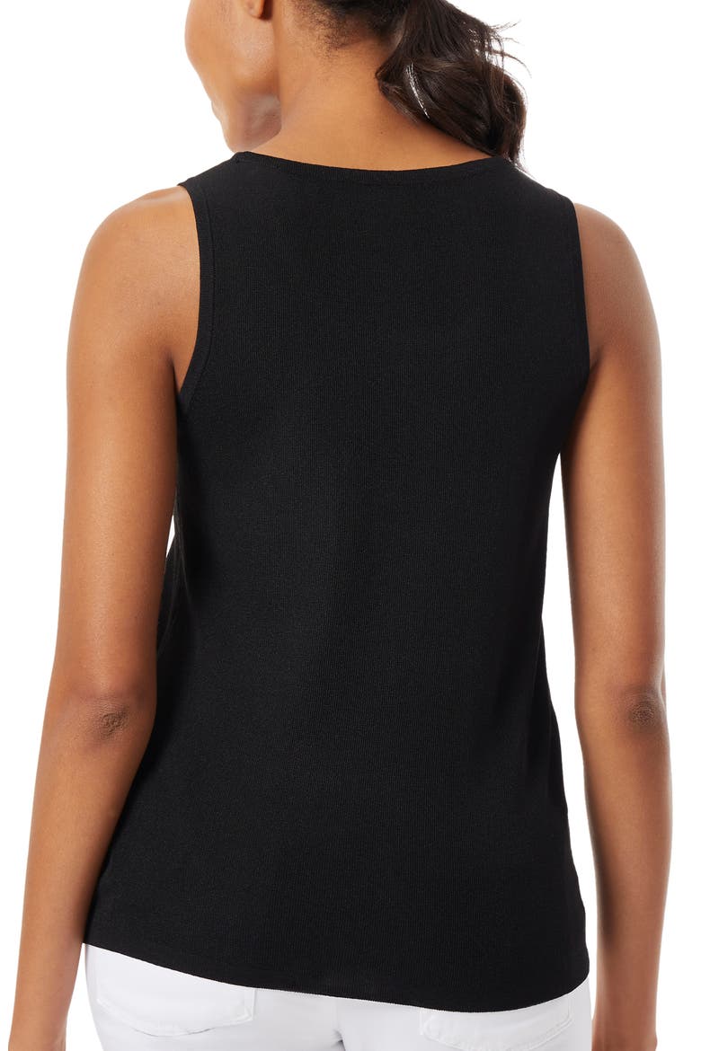 Scoop Neck Tank, Alternate, color, JONES BLACK