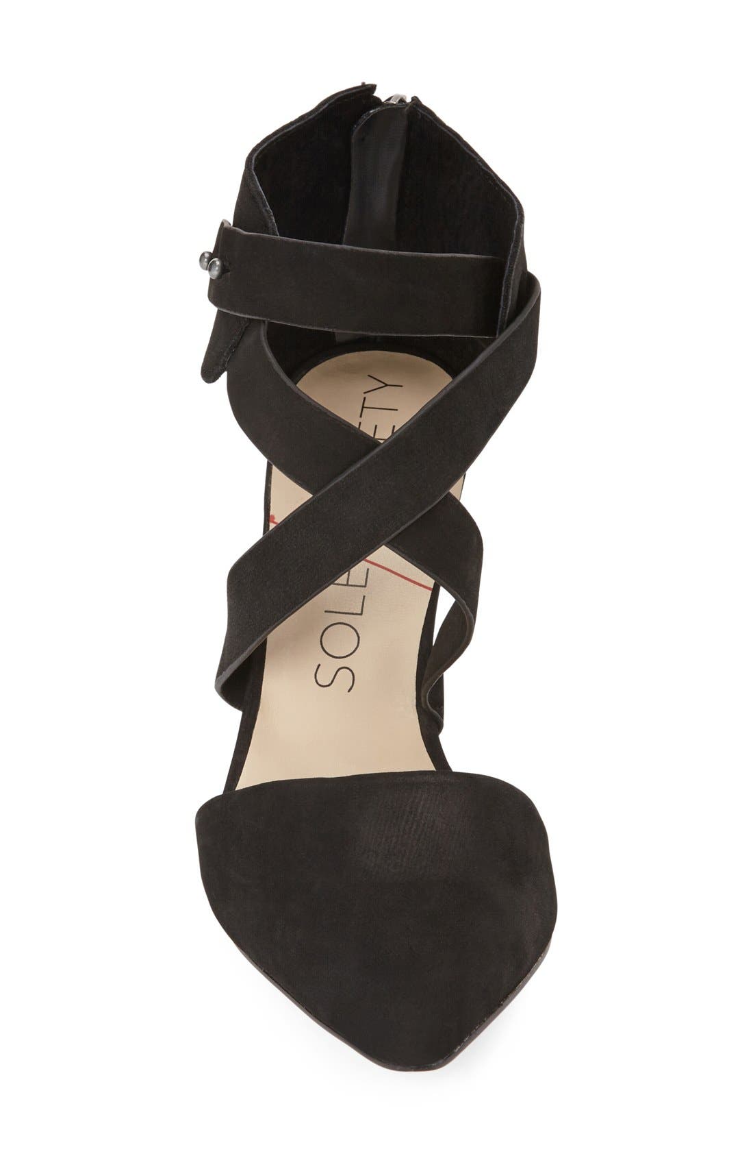 'Tina' Pump, Alternate, color, BLACK NUBUCK LEATHER