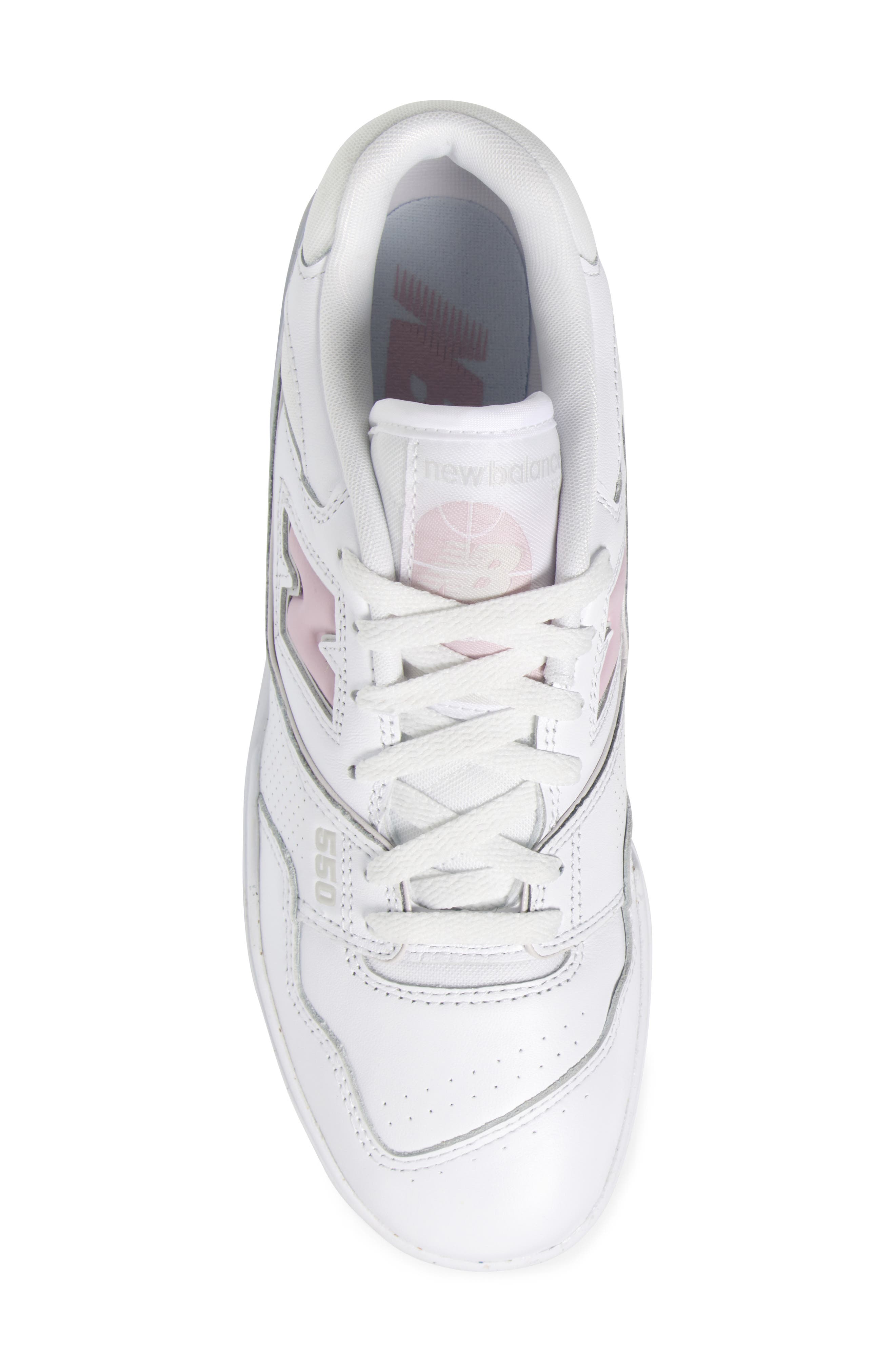 New Balance 550 Basketball Sneaker, Alternate, color, White/ Twilight Haze