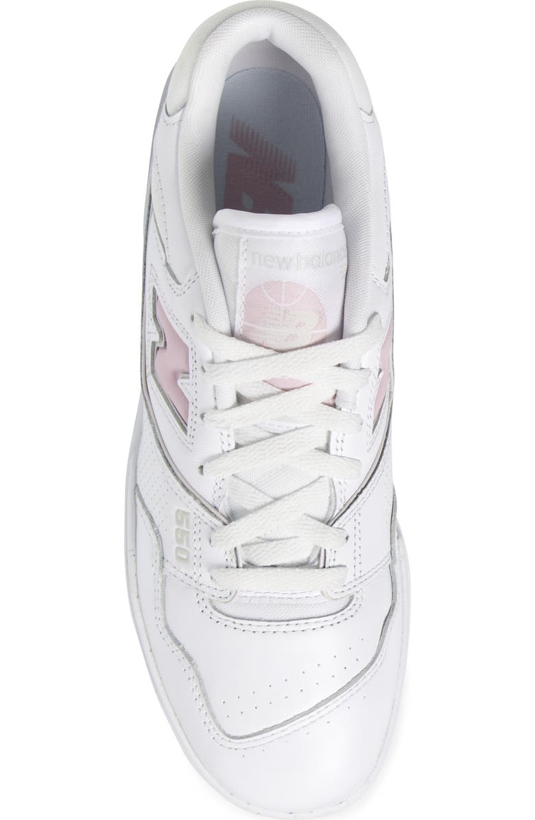 New Balance 550 Basketball Sneaker, Alternate, color, White/ Twilight Haze