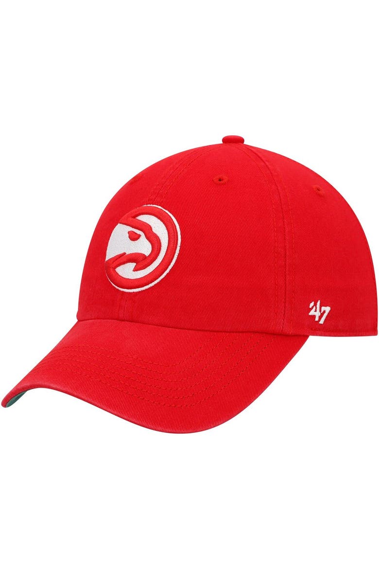 Men's '47 Red Atlanta Hawks Franchise Fitted Hat, Main, color, Red