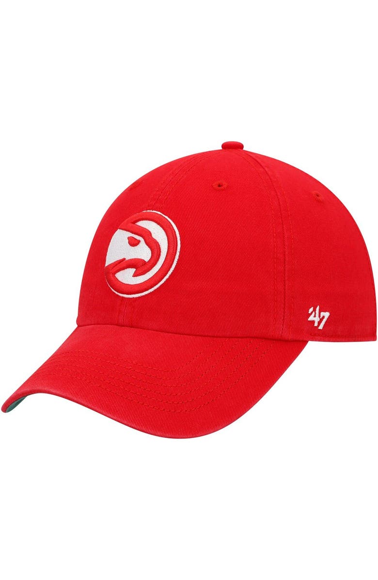 '47 Men's '47 Red Atlanta Hawks Franchise Fitted Hat, Main, color, 