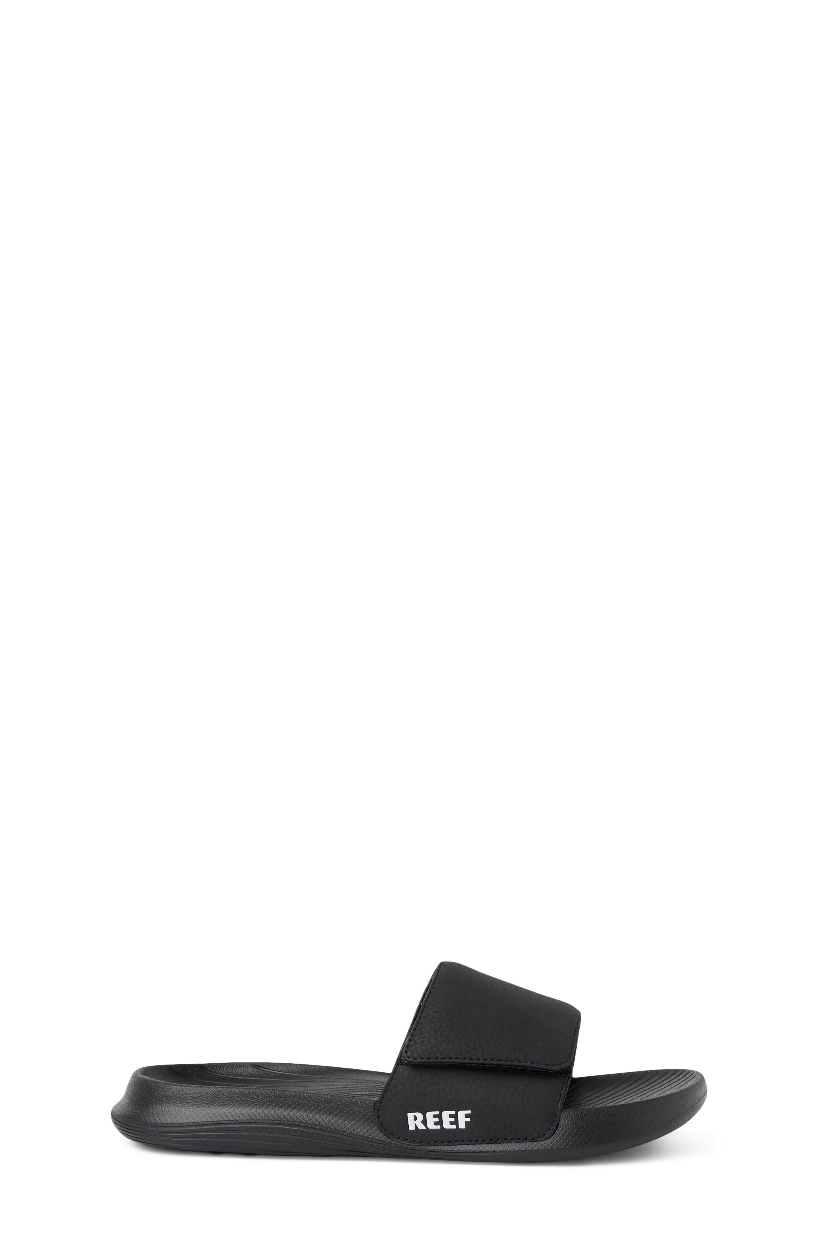 Reef Kids' Salty Slide Sandal, Alternate, color, Black/ White
