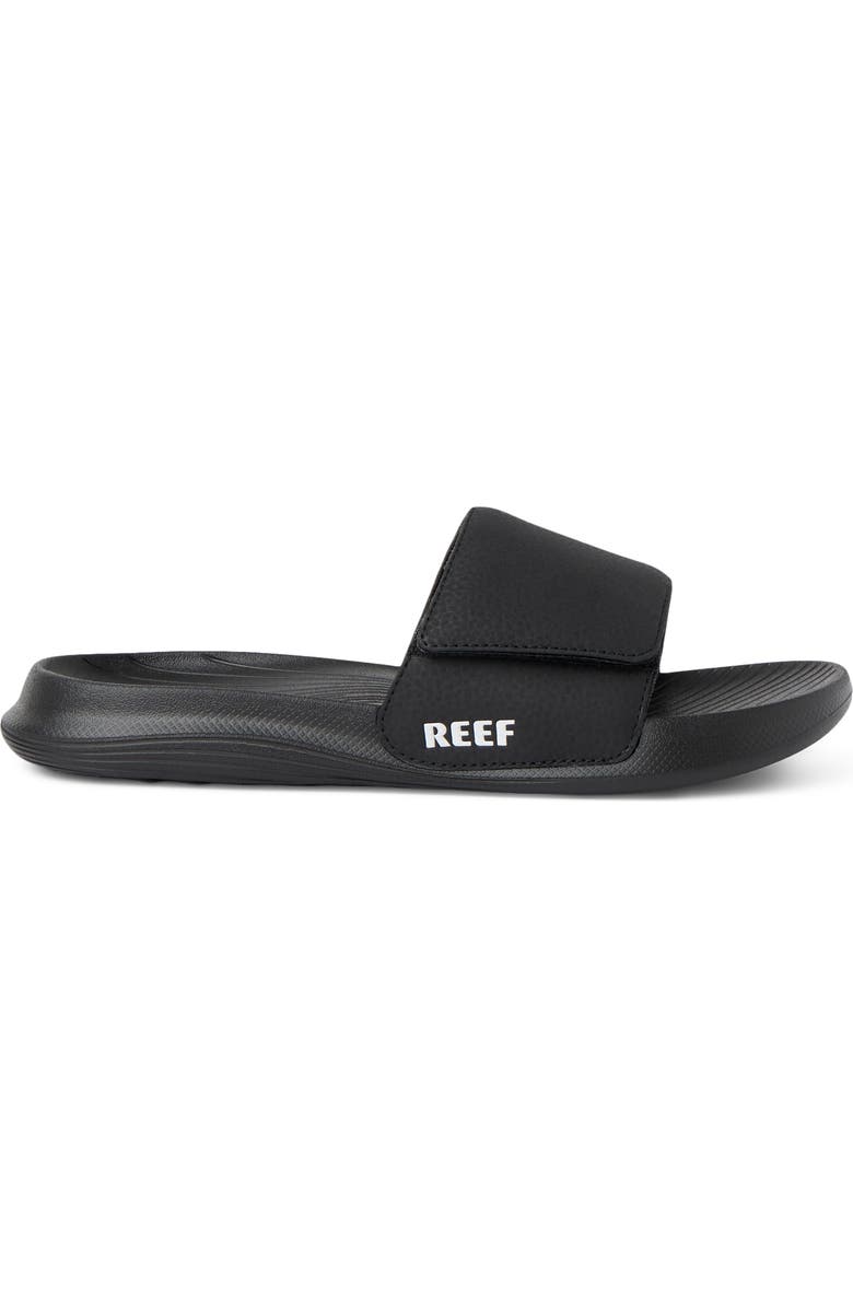Reef Kids' Salty Slide Sandal, Alternate, color, Black/ White