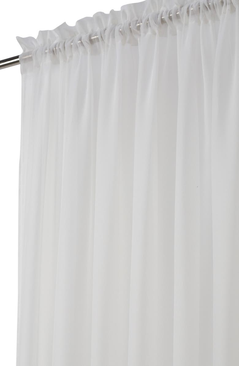 Outdoor Decor by Commonwealth Single Indoor Curtain Panel, Alternate, color, Eggshell