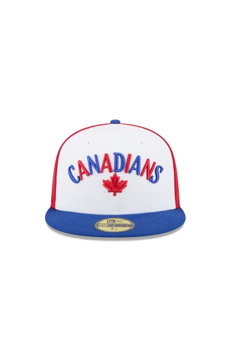 New Era Men's New Era  White Vancouver Canadians Theme Nights 59FIFTY Fitted Hat, Alternate, color, 