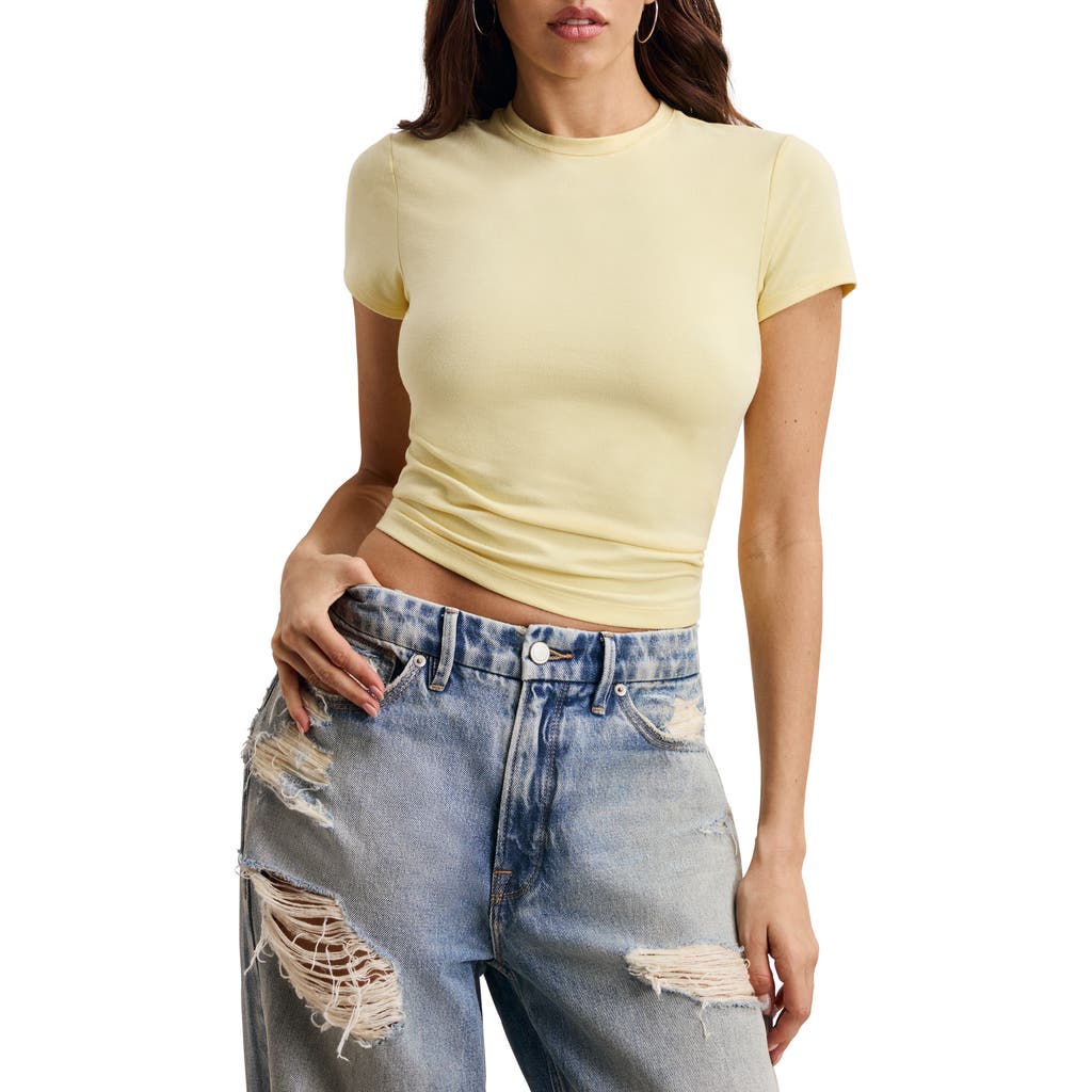 GOOD AMERICAN GOOD AMERICAN SUPER STRETCH BABY TEE