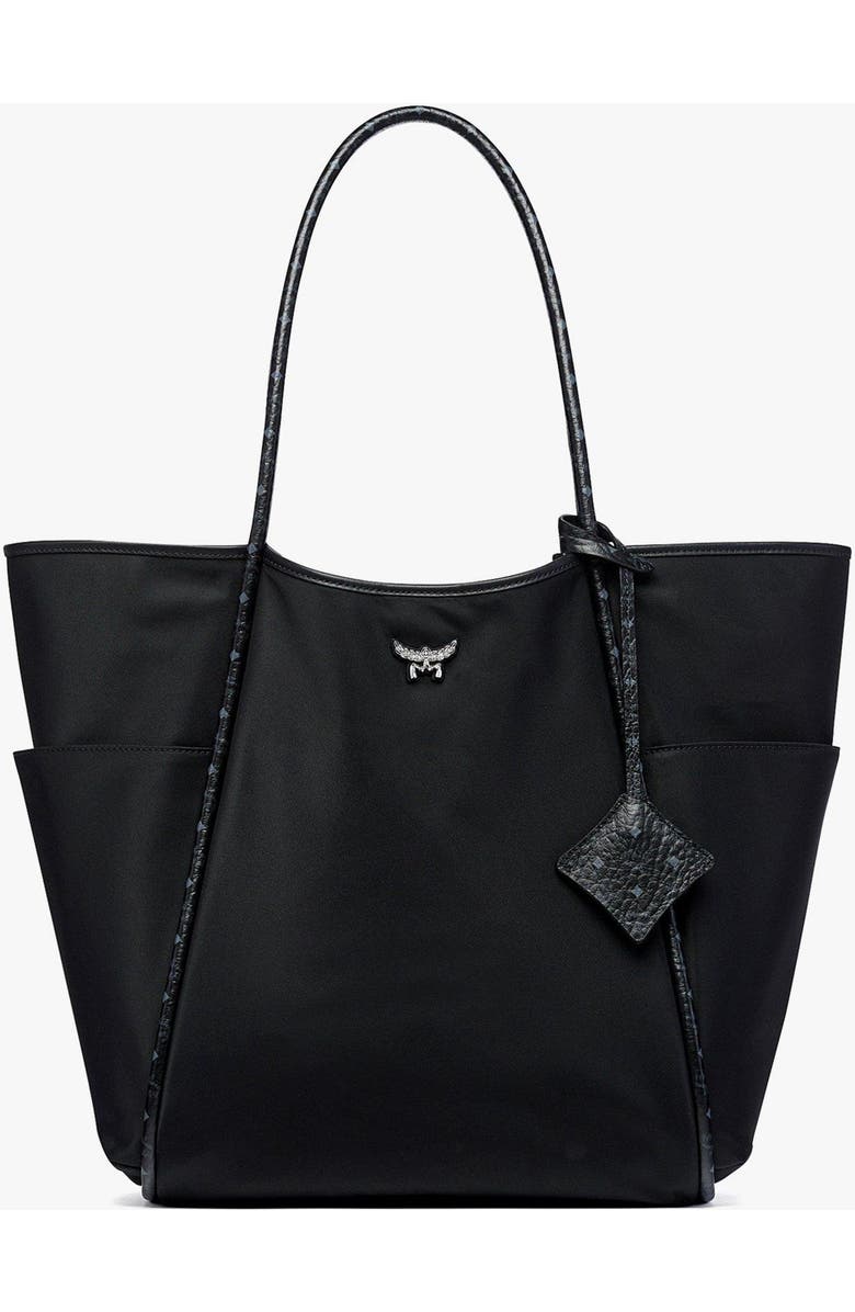 MCM Aren Shopper in ECONYLÂ<sup>®</sup> and Leather, Main, color,