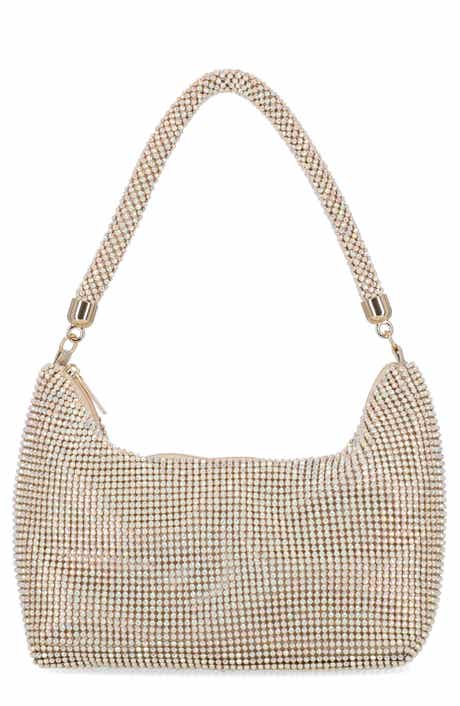 Jessica McClintock Julian Rhinestone Hobo Bag