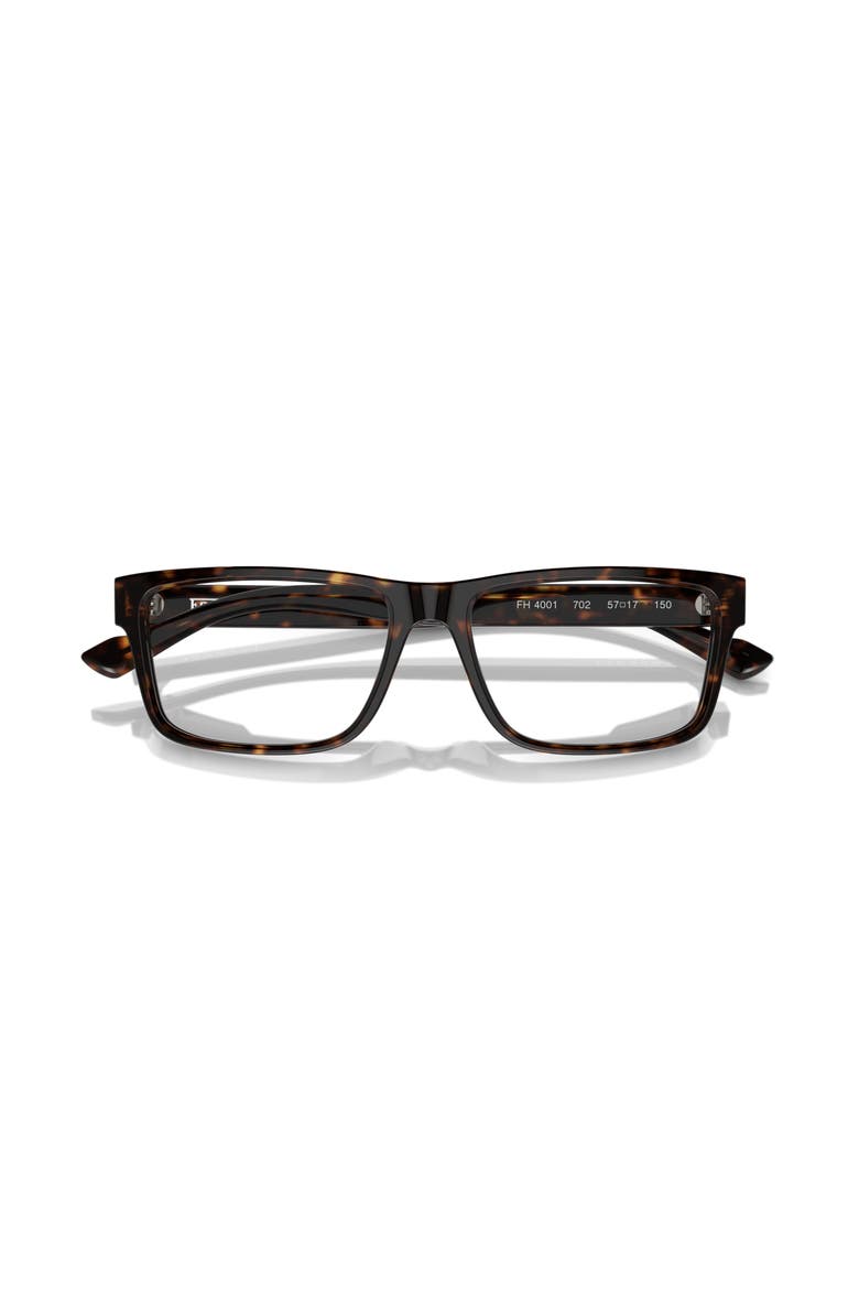 55mm Rectangle optical glasses, Alternate, color, Tortoise