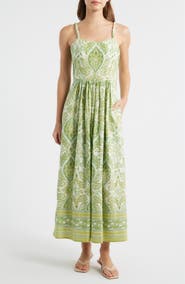 CITY BLUES Paisley Print Maxi Dress