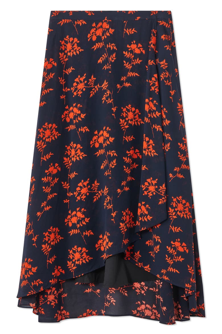 Krasner Midi Skirt, Alternate, color, BLU-NAVY MULTI