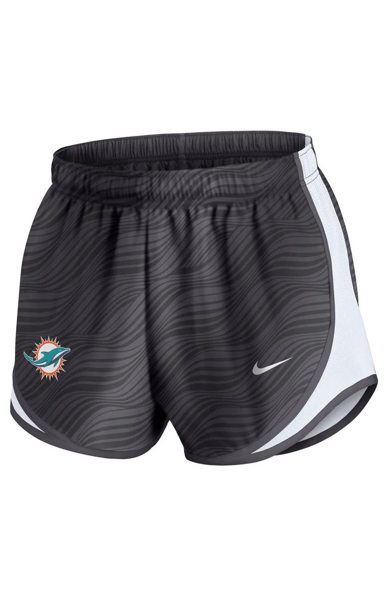 Nike Women's Nike Anthracite Miami Dolphins Tempo Performance Shorts, Alternate, color, Anthracite
