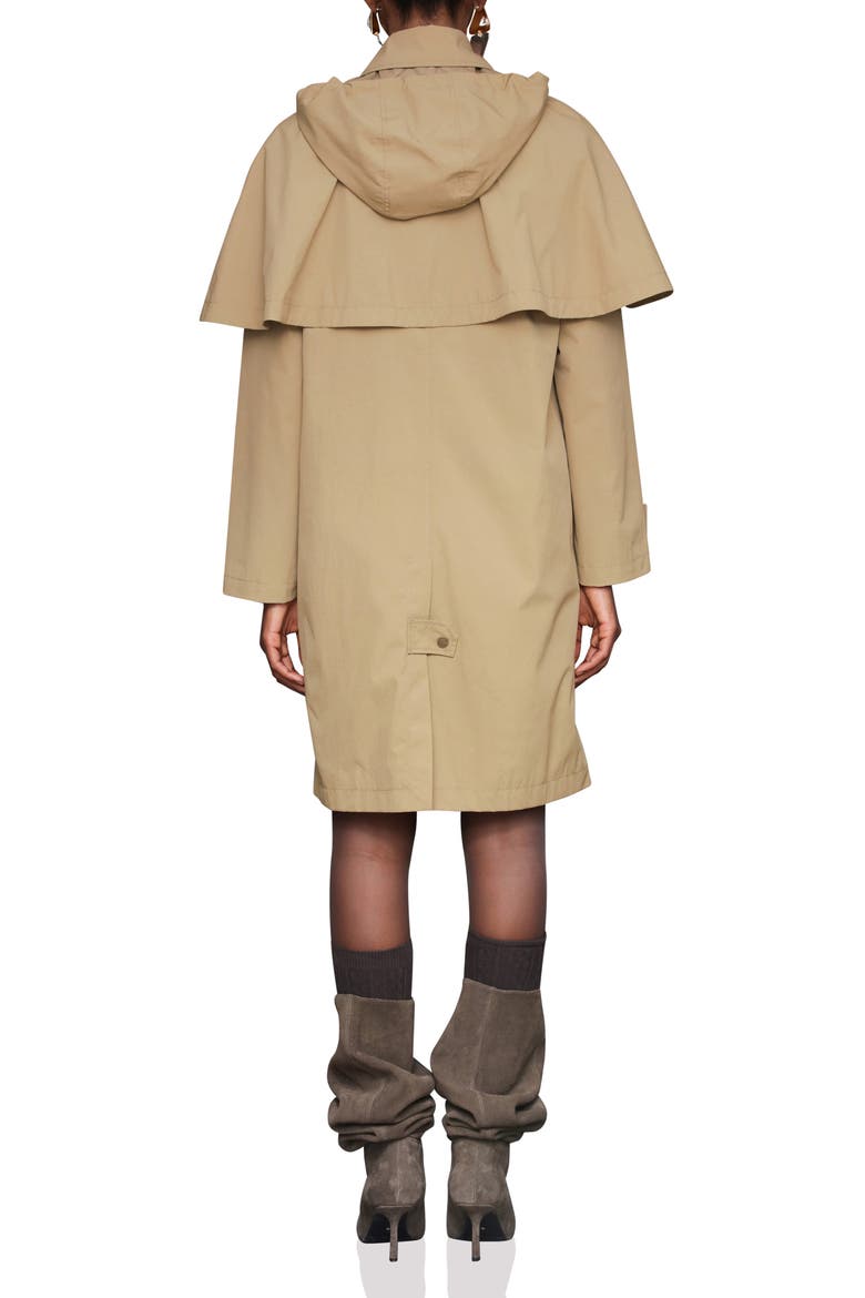 Nala hooded cape coat ベージュ Hooded Cape Raincoat (Women) | Nordstromrack