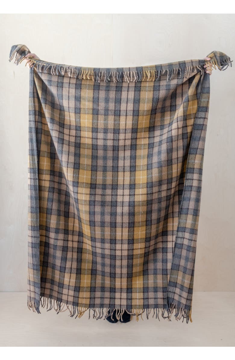 TBCo Recycled Wool Tartan Throw Blanket, Alternate, color, Buchanan Antique Natural