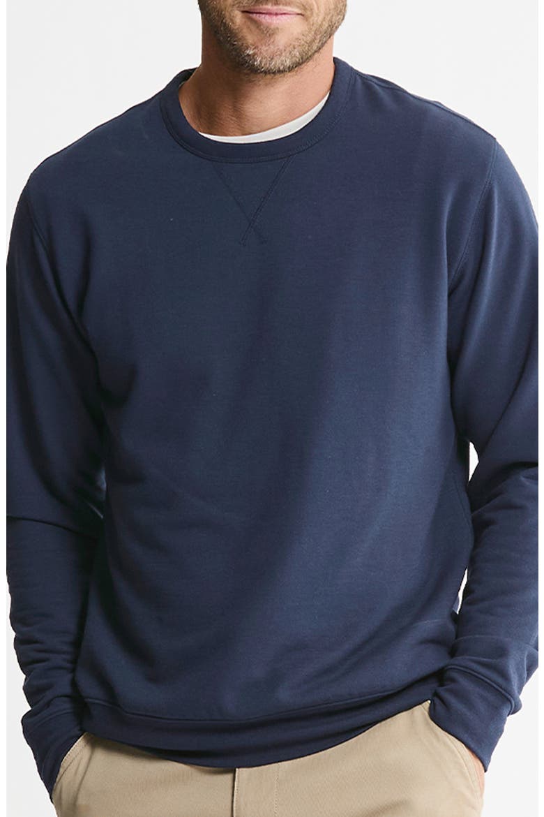 Soft Touch Fleece Crewneck Sweatshirt, Main, color, NAVY