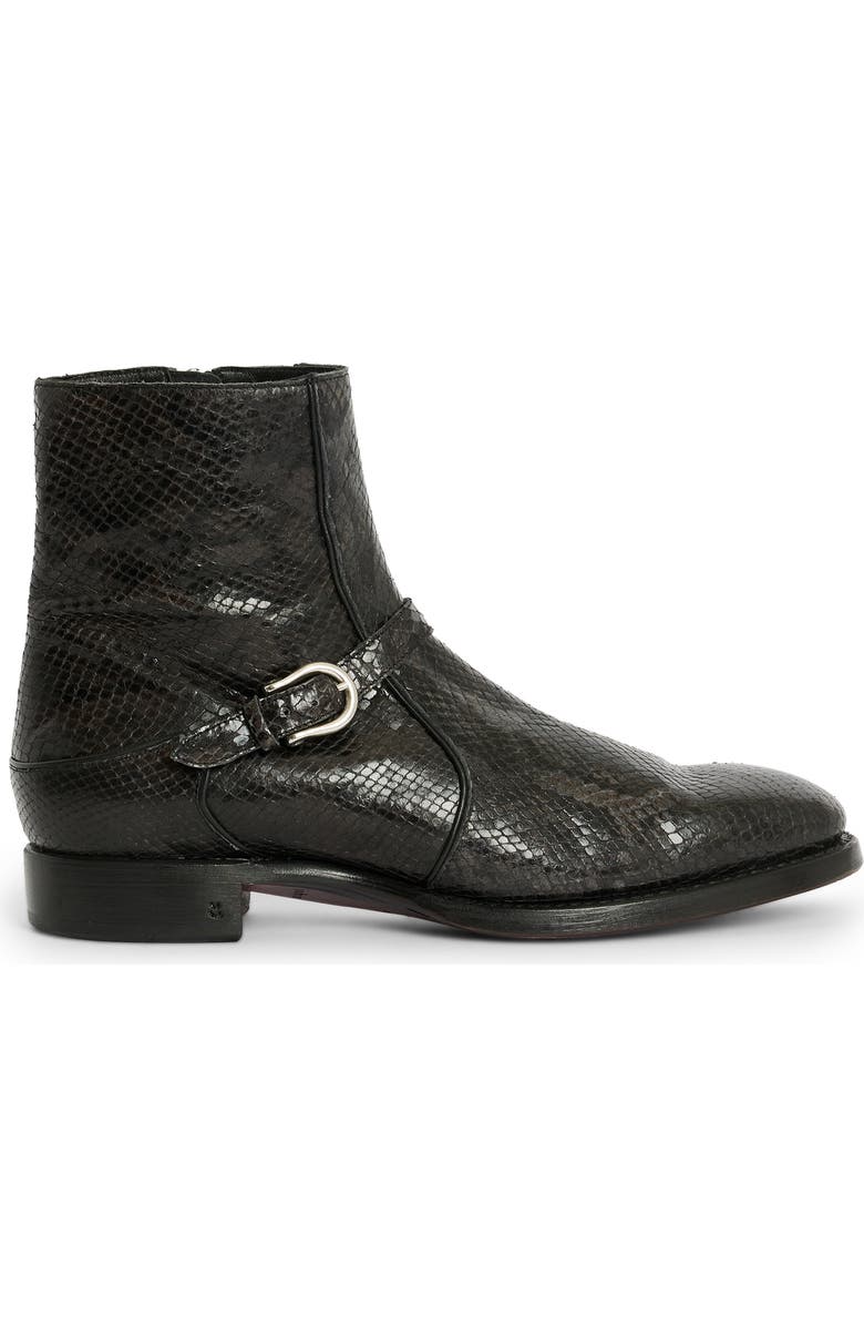 John Varvatos Regent Buckle Boot, Alternate, color, Iron Grey