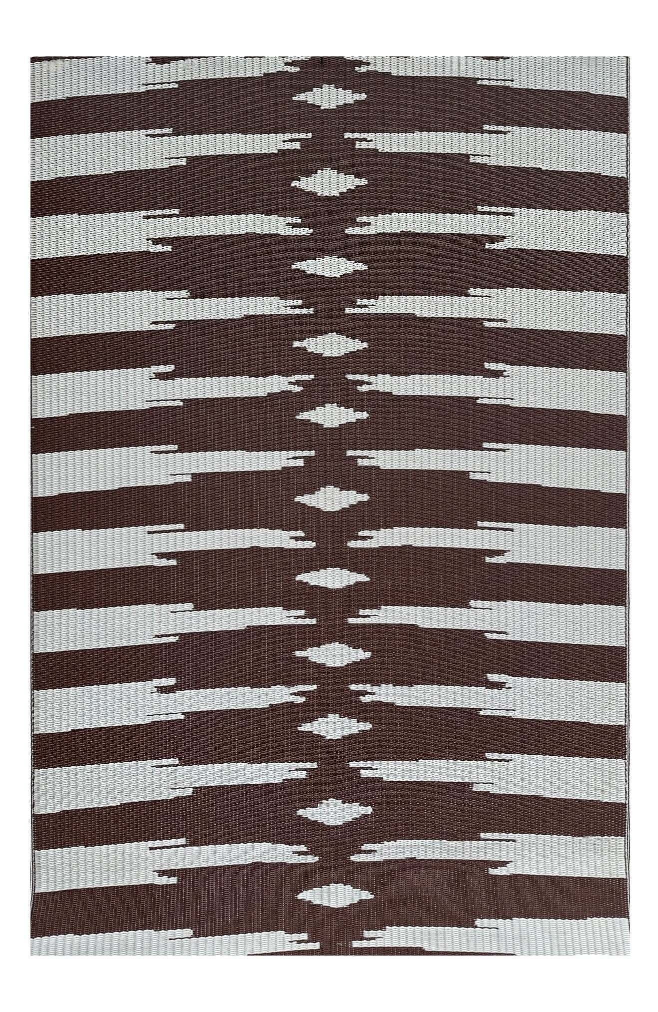 selected brown and off white
