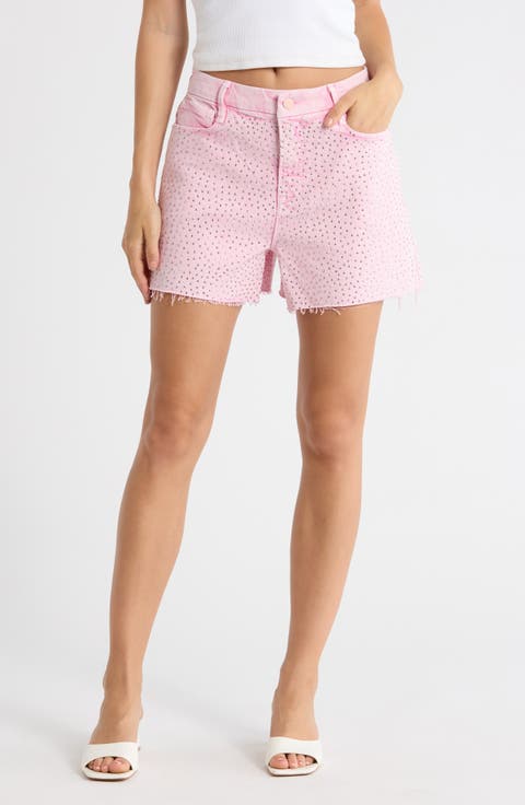 Good Girlfriend Denim Shorts (Mineral Rose Quartz 001) (Regular & Plus)