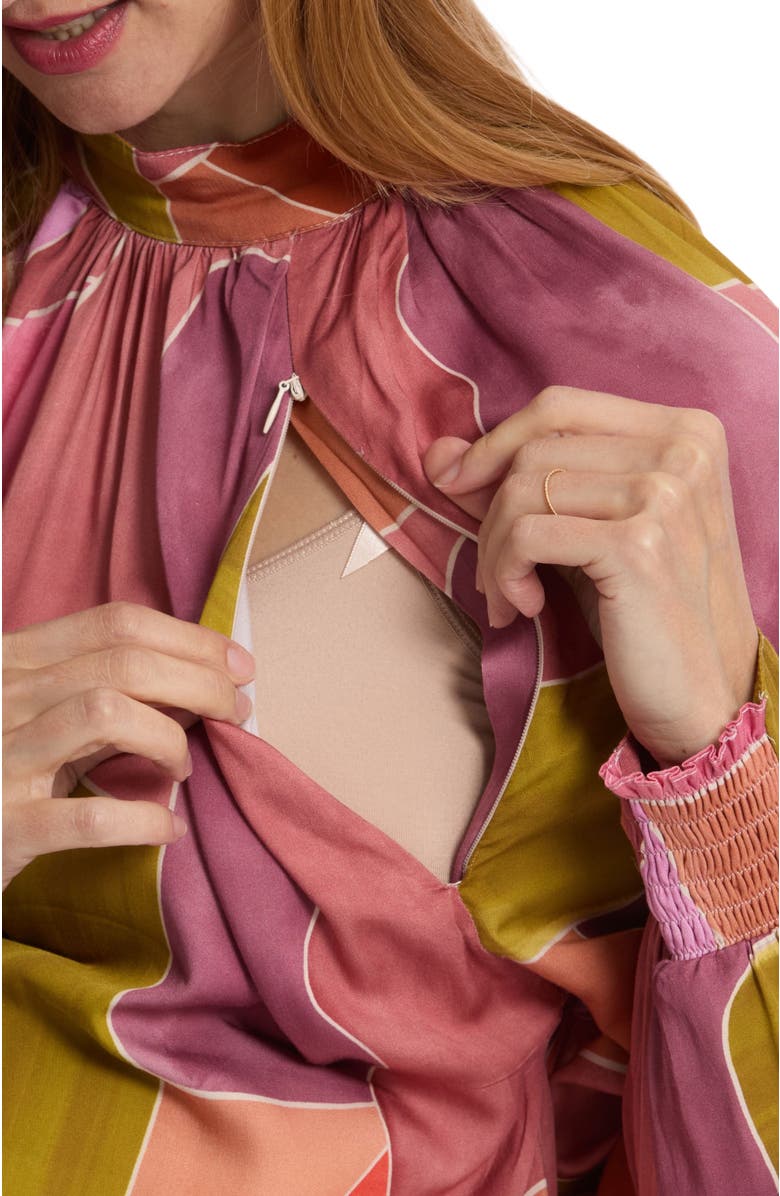 Cache Coeur Gaby maternity and nursing blouse, Alternate, color, 