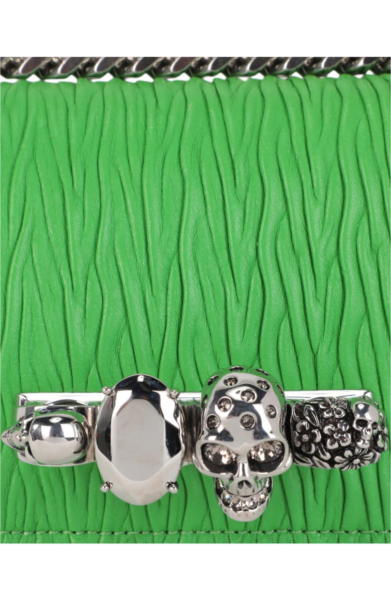 McQueen Mini Jeweled Shoulder Bag, Alternate, color, Acid Green