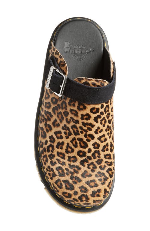Dr. Martens' Dr. Martens Zebzag Water Resistant Slingback Clog In Light Tan And Black