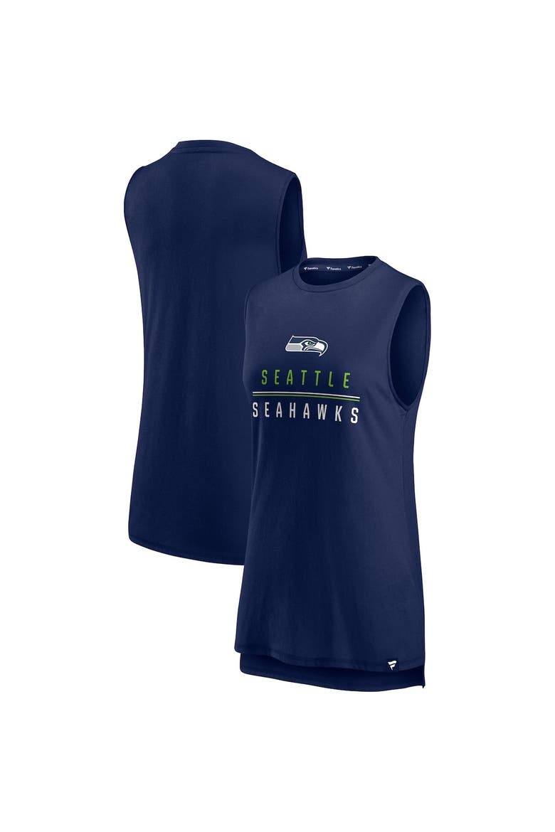 Women's Fanatics Branded College Navy Seattle Seahawks True Contender Tank Top, Main, color, Navy