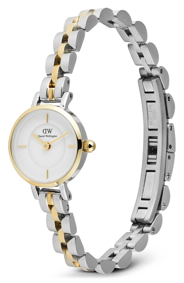 Daniel Wellington Petite Mini Arch Bracelet Watch, 19mm, Alternate, color, Silver-Tone