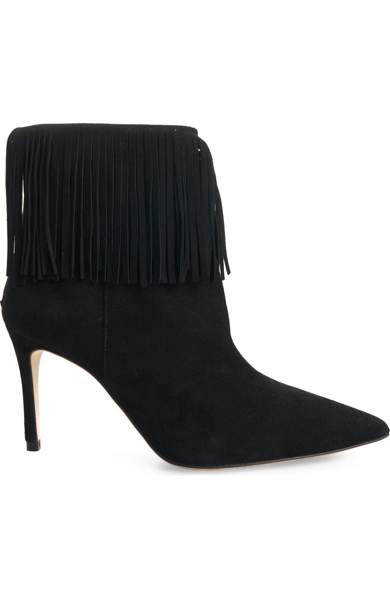 L'AGENCE Mathilde Fringe Stiletto Bootie, Alternate, color,