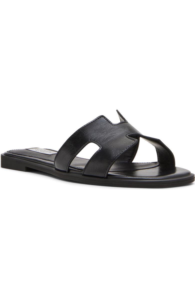 Steven New York Harlien Slide Sandal, Main, color, Black