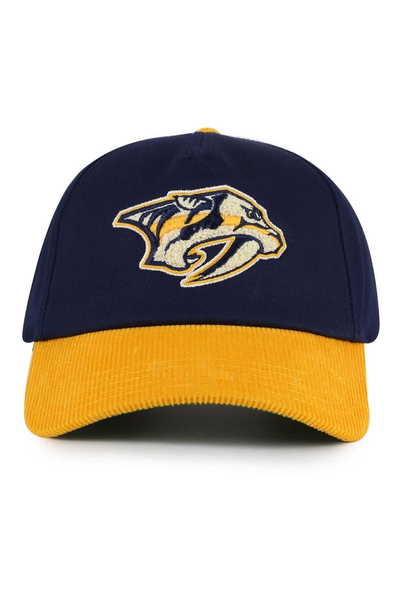 Men's American Needle  Navy/Gold Nashville Predators Burnett Adjustable Hat, Main, color, Navy