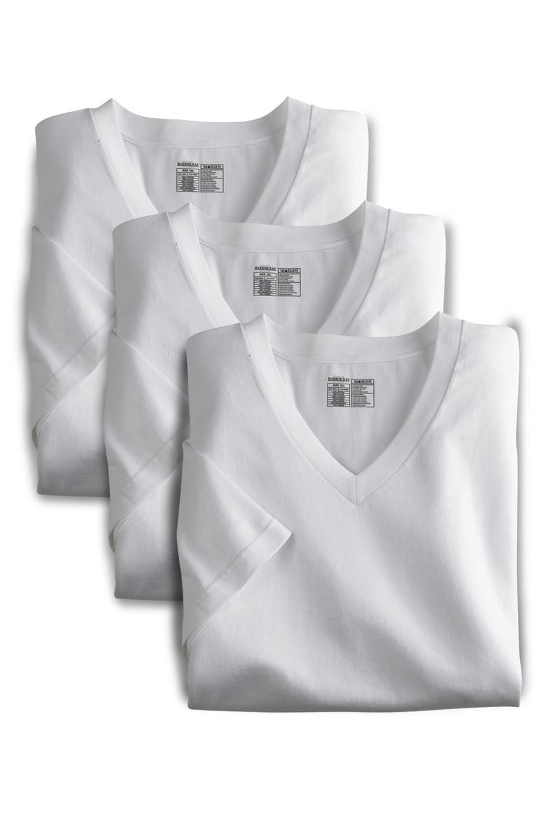 3-pk V-Neck T-Shirts, Alternate, color, WHITE