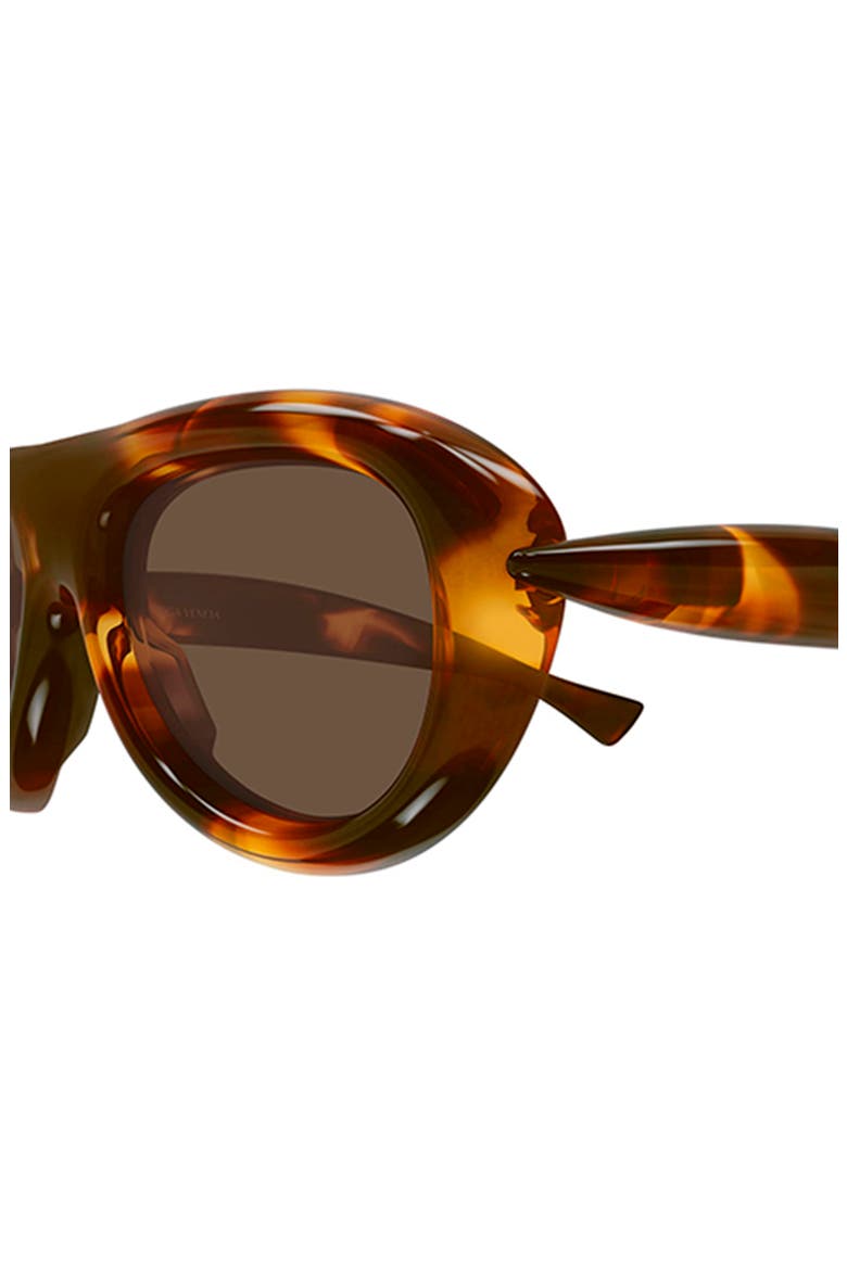 Gender Inclusive BV1483S 54mm Polarized Gradient Aviator Sunglasses, Alternate, color, HAVANA