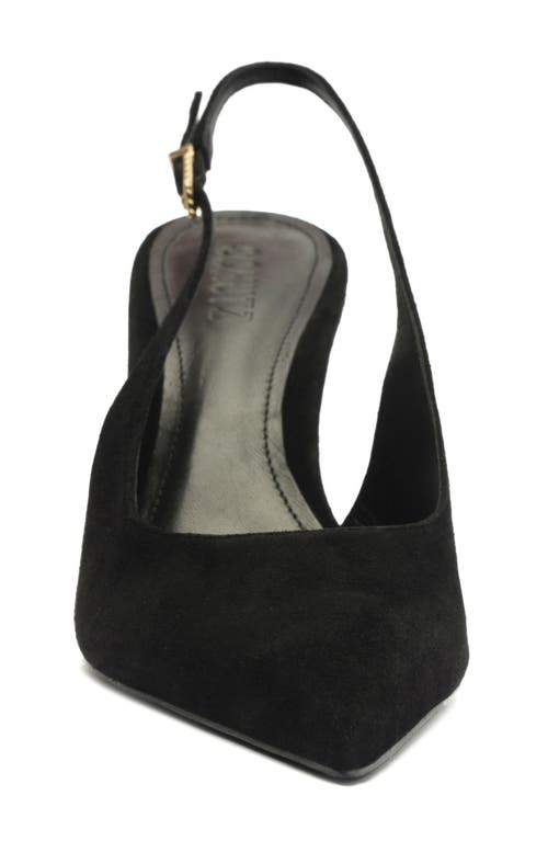 Schutz Alicia Pointed Toe Slingback Pump In Black