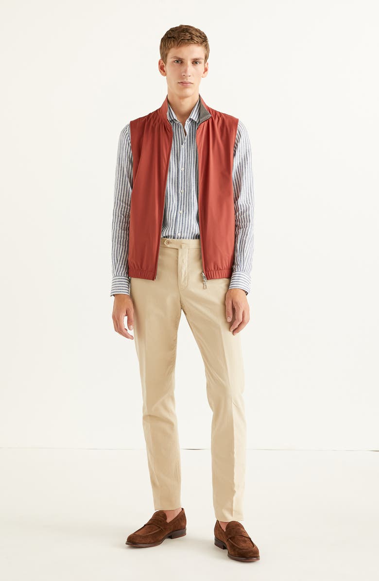 Loro Piana Pantaflat Stretch Cotton Pants, Alternate, color, D490 Tidal Foam