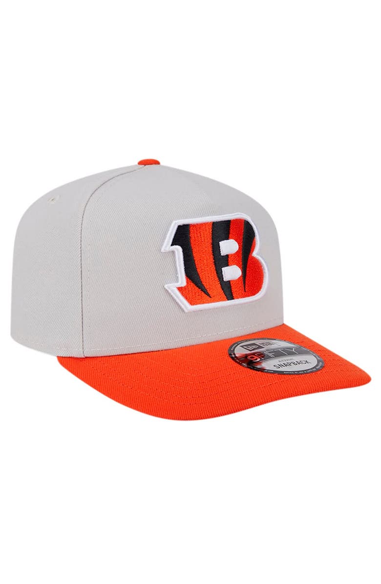New Era Men's New Era Stone Cincinnati Bengals Decent 9FIFTY A-Frame Snapback Hat, Alternate, color, Stone