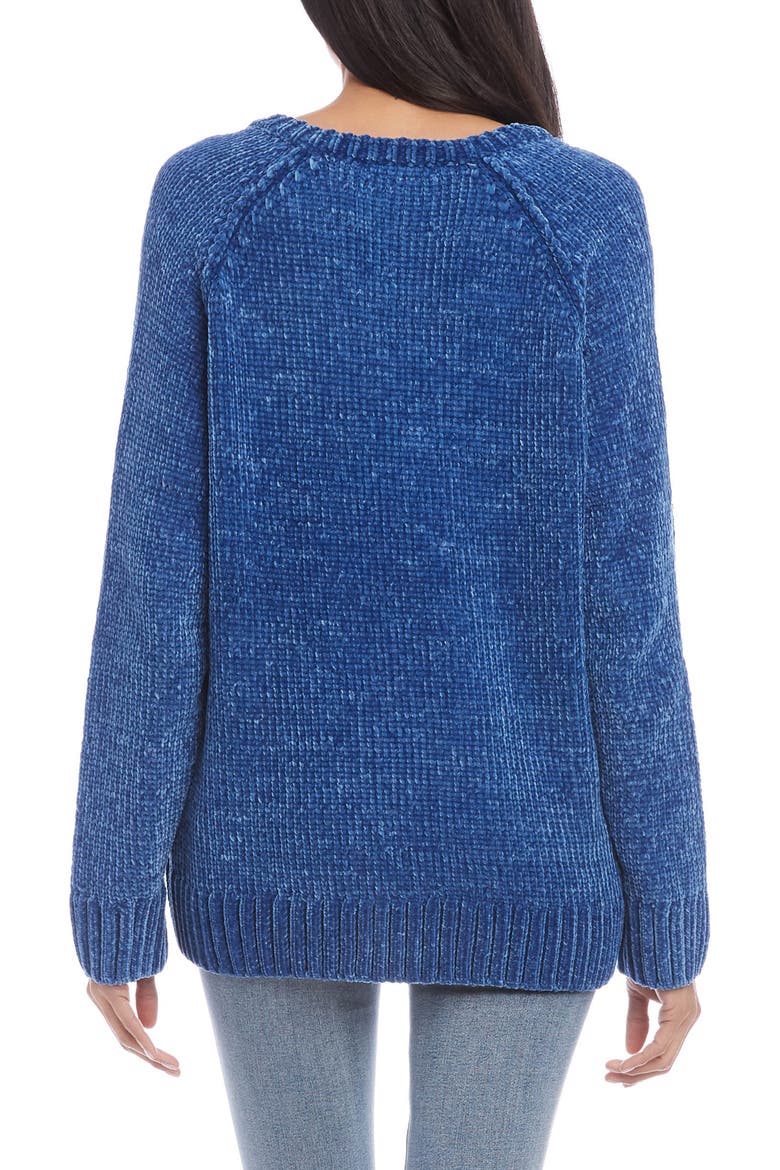 Chenille Sweater, Alternate, color, INDIGO