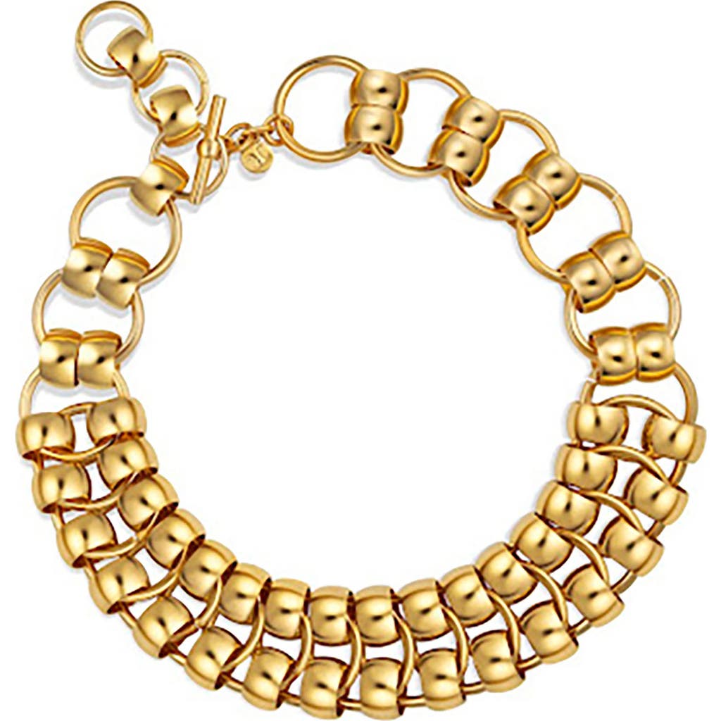Christina Caruso Link Necklace In 14k Gold