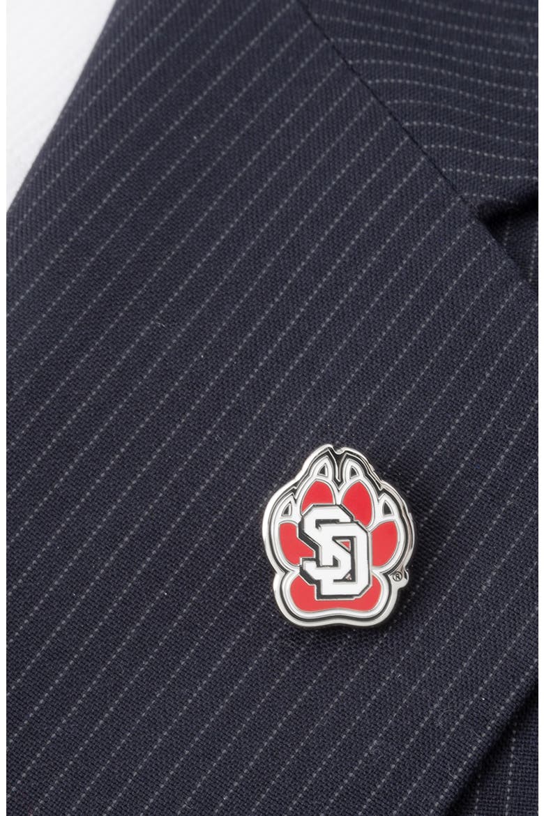 NCAA University of South Dakota Coyotes Lapel Pin, Alternate, color, SOUTH DAKOTA COYOTES
