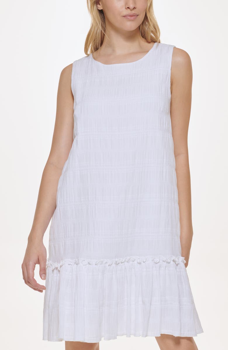 Tommy Hilfiger Sleeveless Gauze Trapeze Dress, Alternate, color,