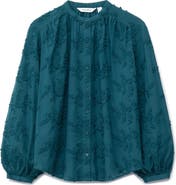 & Other Stories Floral Appliqué Blouse