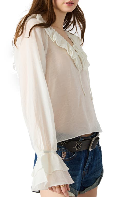 Steve Madden Hamptons Ruffle Lace Top