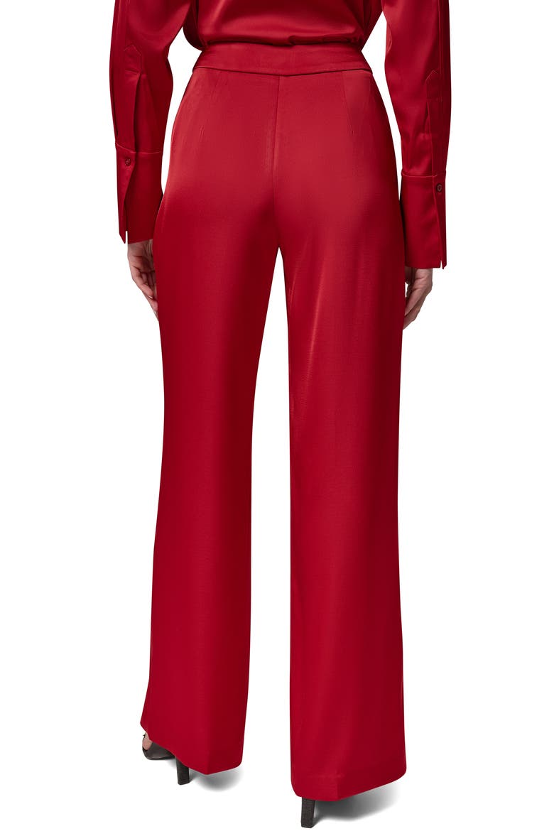High Waist Wide Leg Pants, Alternate, color, RED VELVET