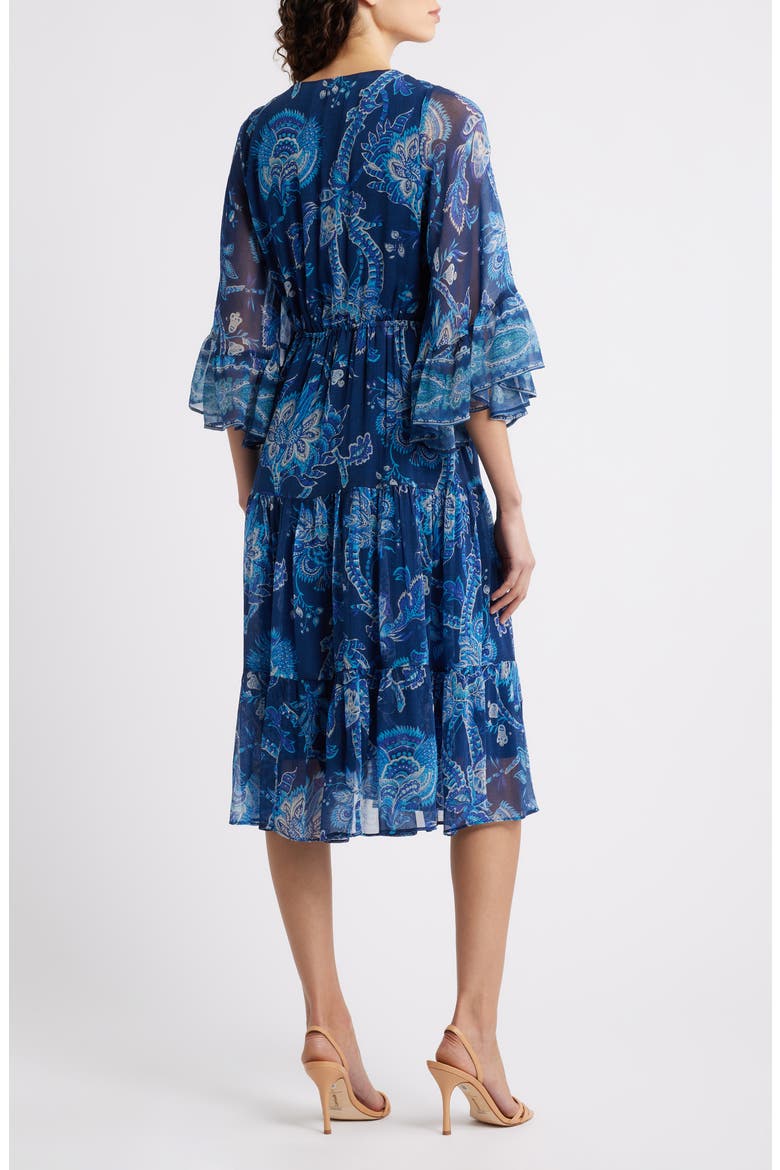 Charlee Print Dress, Alternate, color, MIDNIGHT MULTI