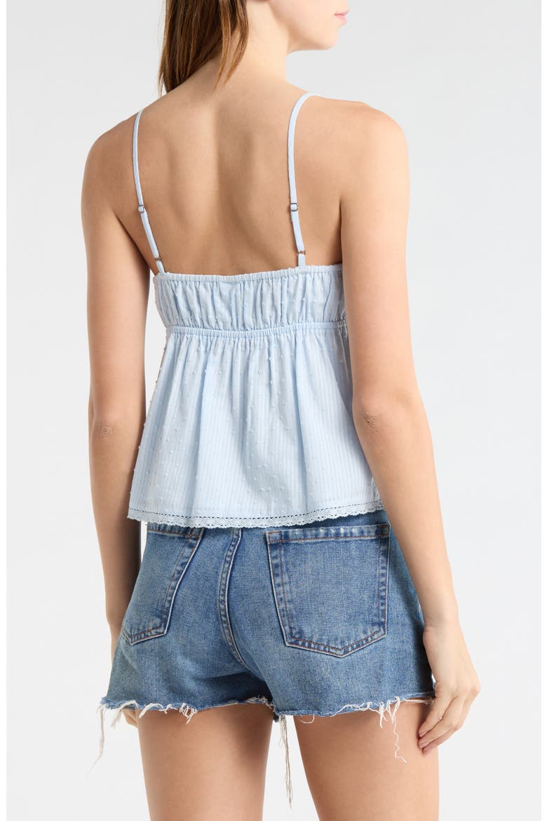 Button Front Baby Doll Tank Top, Alternate, color, BLUE BIRD